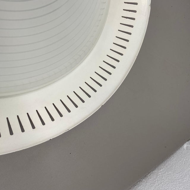 Modern Metal and Glass Flushmount Light in the style of Gio Ponti, Italy, 1950s For Sale - Image 9 of 18