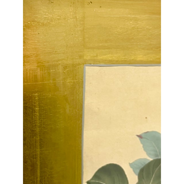 Pair Vintage Chinoiserie Asian Floral Prints With Gold Foil Mattes For Sale - Image 14 of 18
