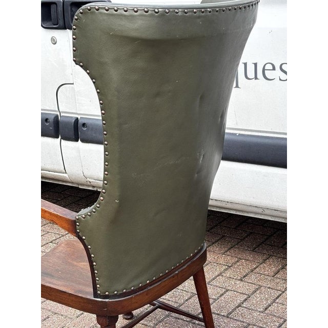 Victorian Mahogany Porters Hall Chair For Sale - Image 3 of 10