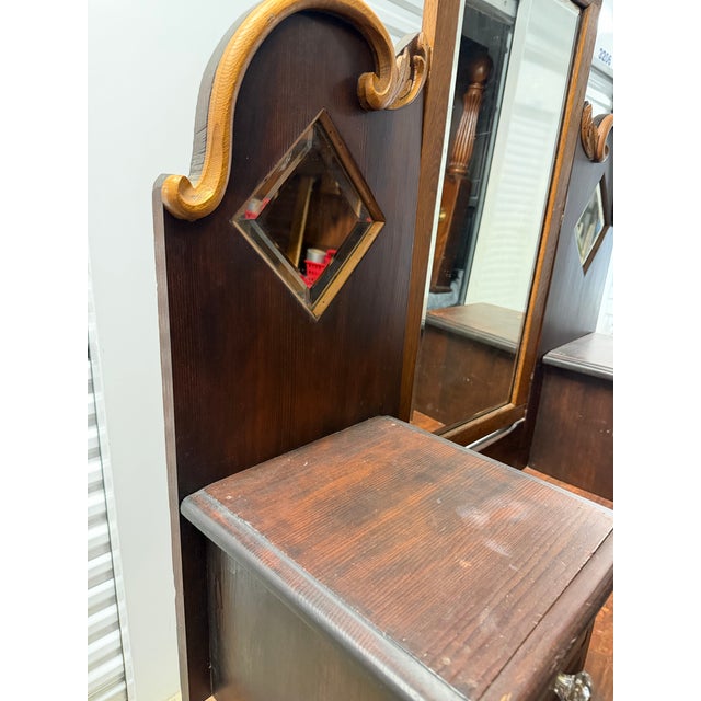Antique Victorian -Style Dressing Table / Vanity Dresser For Sale - Image 10 of 12