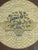 This is a Gold Bamboo type framed and matted 16” Asian Embroidery of Flowers/Vase.
