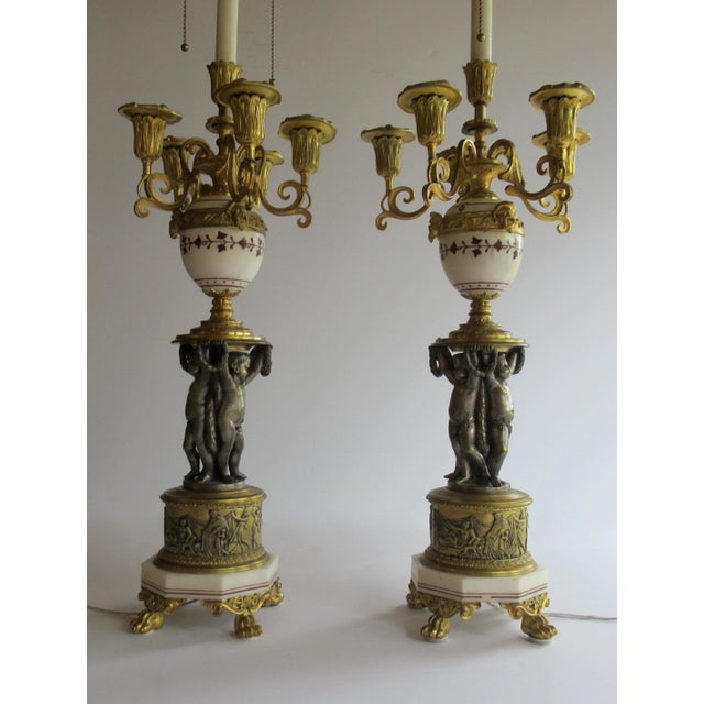 Vintage; Antique, C.1870's-C1910, French Belle O'Poque, Ormolu Gilded Bronze fantastic and whimsical Neoclassical adorned...