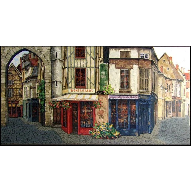 "Salon de The" by Viktor Shvaiko Original limited edition serigraph on canvas, hand embellished This piece is hand signed...