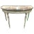 18th Century French Louis XVI Style Demilune Console With Grey Marble For Sale