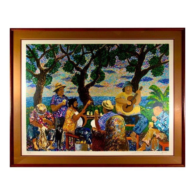 Guy Buffet Pau Hana C. 1990 Reproduction Print For Sale