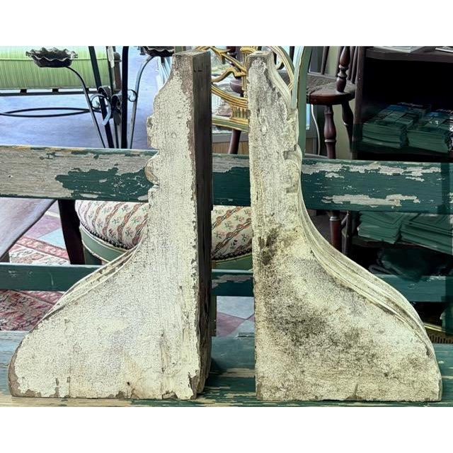 Victorian Antique Victorian Wood Corbels - Architectural Decor, Americana, Folk Art For Sale - Image 3 of 3
