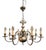 Vintage Flemish Chrome 8-Branch Chandelier For Sale