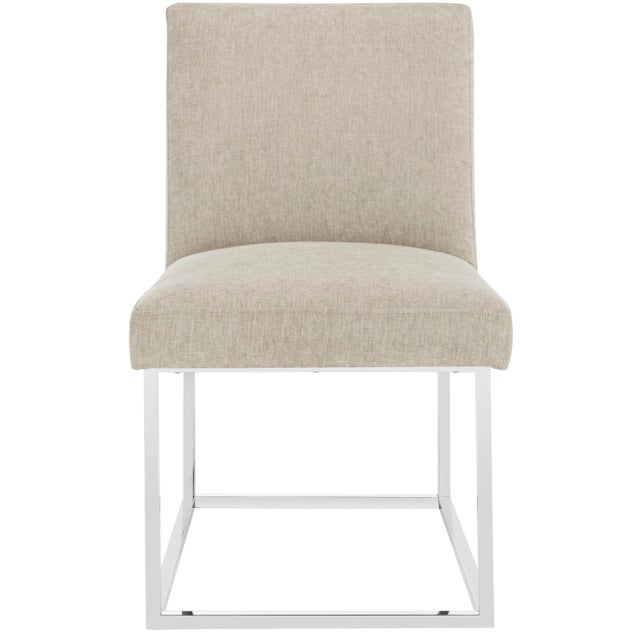 Velvet Side Chair in Hemingway Silver For Sale - Image 9 of 9
