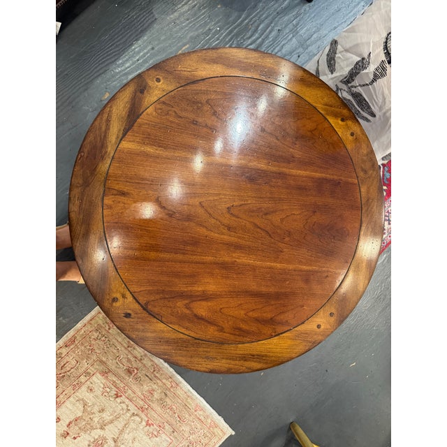 1970s 1970s CTH Vintage Sherill Occasional Mahogany With Black Ebony Banding Center Table For Sale - Image 5 of 5