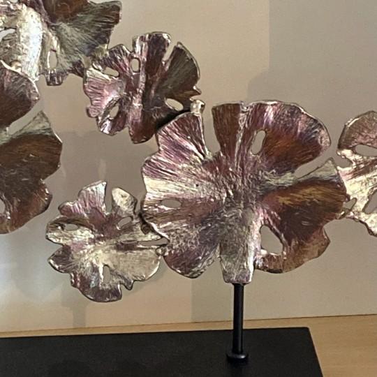 Early 21st Century Uttermost Contemporary Lotus Sculpture 26” X 18” Statement Piece Modern Décor (Model #17867) For Sale - Image 5 of 18