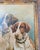 Wood 20th Century American Oil on Wood Panel Painting of Two Pointer Hunting Dogs For Sale - Image 7 of 11