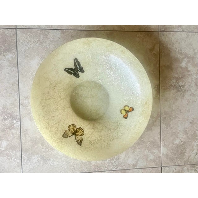 Mid-Century Modern 1960s Large Fiberglass Butterfly Serving Bowl For Sale - Image 3 of 10