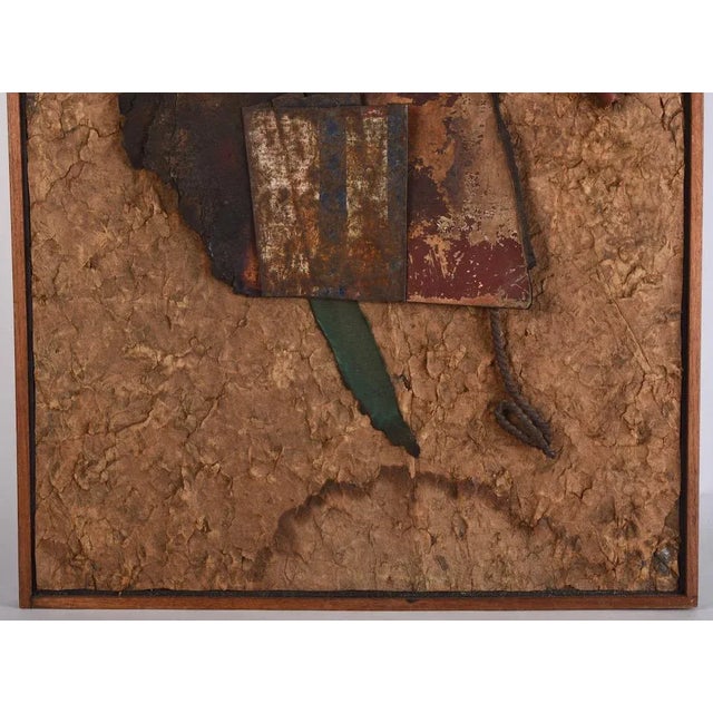 Mid Century Modernist Assemblage Collage Sculpture Karl Mann Chicago Art For Sale In Tampa - Image 6 of 9