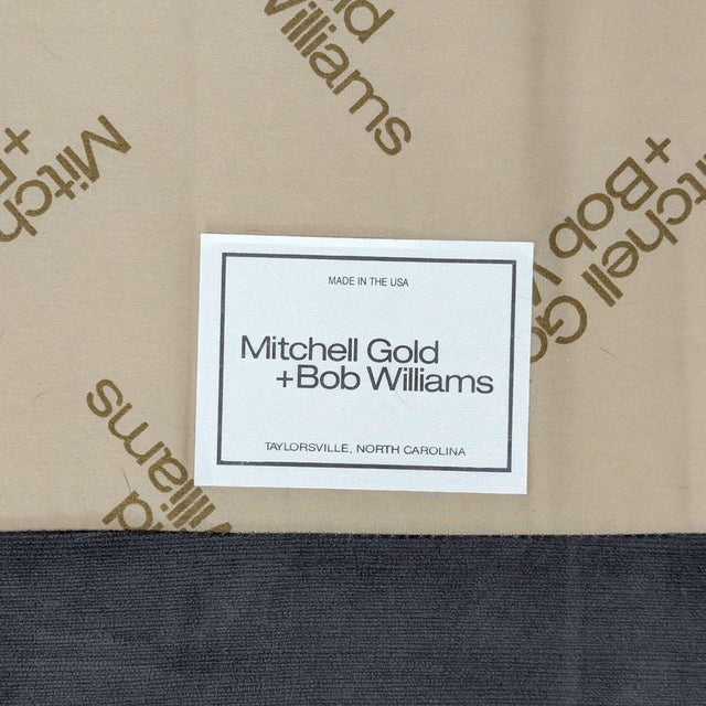 Mitchell Gold + Bob Williams Gray Velvet L-Shaped Sectional Sofa For Sale - Image 9 of 10