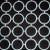Black Free Spirit Designer Vicki Payne Aqua & Black Circles Geometric Rings Fabric- 8.8 Yards For Sale - Image 8 of 8