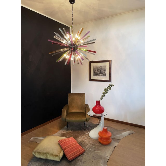 Crystal Prism Sputnik Chandelier, Italy, 1990s For Sale - Image 12 of 18