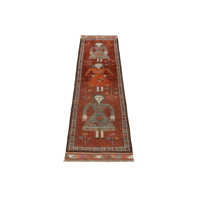 Hand-knotted in wool, a 3x12 runner from Rug & Kilim’s latest curation of the rarest tribal acquisitions. Originating from...
