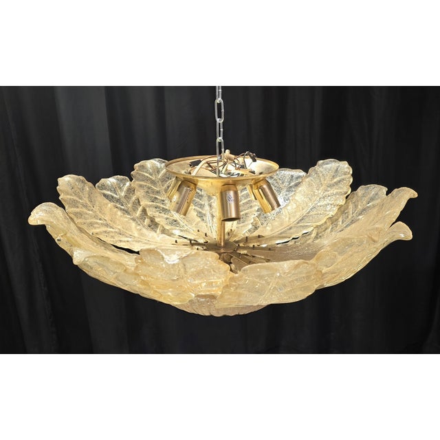 Mid-Century Modern Murano Ceiling Lights, 1980s, Set of 2 For Sale - Image 3 of 9