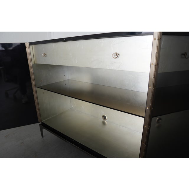 Black Caracole Downtown Bar Cabinet For Sale - Image 8 of 13