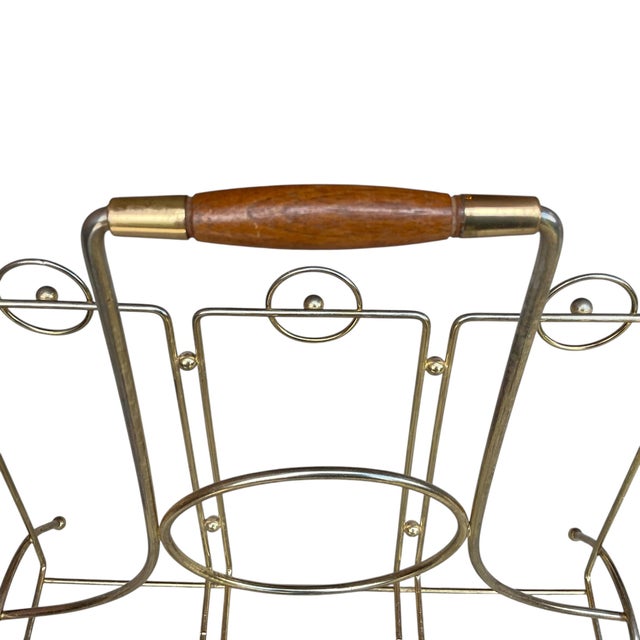 Vintage Metal Magazine Rack Mid-Century Modern For Sale - Image 14 of 16