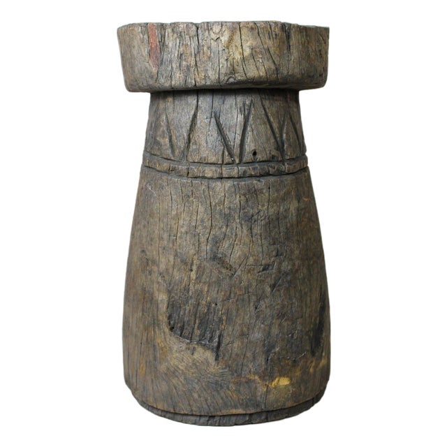 African Grain Stomper Table or Planter For Sale