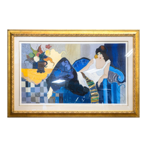 Itzchak Tarkay Le Fiance Signed 1990 Signed Color Serigraph on Paper 235/350