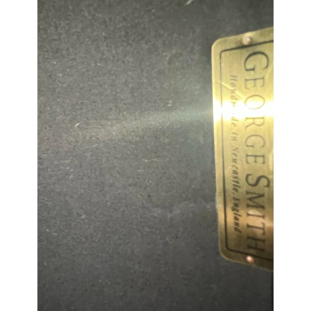 Animal Skin George Smith Tufted Leather Ottoman For Sale - Image 7 of 7