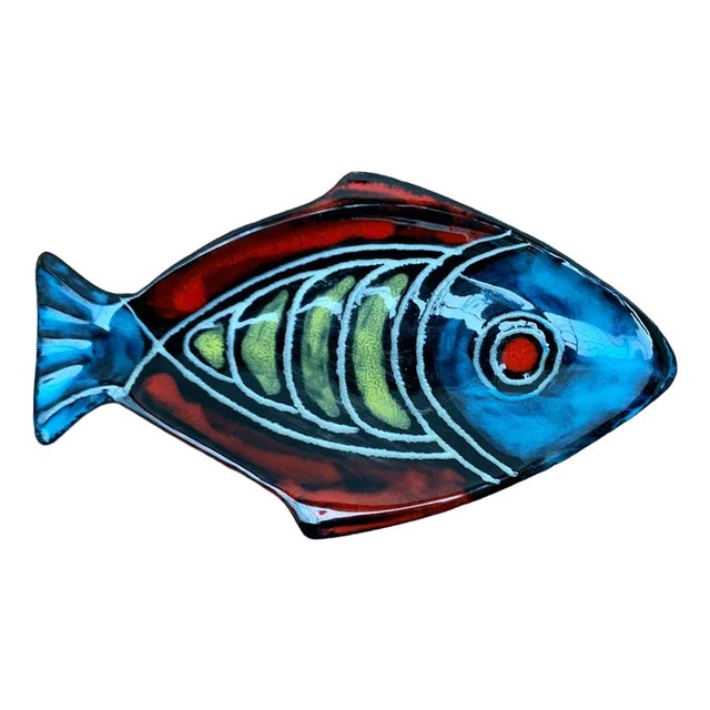 Mid-Century German Ceramic Fish Bowl, 1960s For Sale