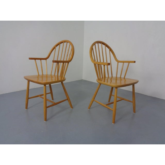 Pair of Danish oak armchairs by Erik Ole Jørgensen for Tarm Stole Møbelfabrik from the 1960s. I have official proof of...