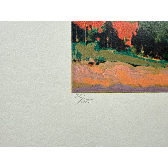 Max Hayslette Sunrise Suite II Signed Serigraph For Sale - Image 4 of 4