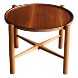 Folding Tray Table Attributed to Hans Wegner, Denmark, 1960s For Sale