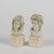 Stone Second Half of the 20th Century Half-Length Figurines of Him and Her with Stone Base, 1960s, Set of 2 For Sale - Image 7 of 8
