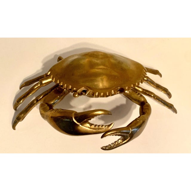 Gold Mid 19th Century English Brass Lidded Crab Box For Sale - Image 8 of 13