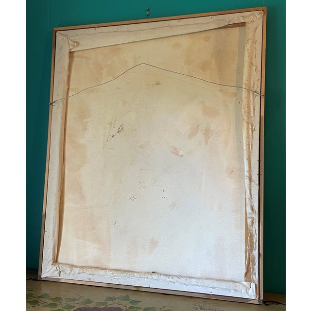 Late 20th Century Fauvist Palette Portrait of Woman Oil Painting, Framed For Sale In Austin - Image 6 of 7