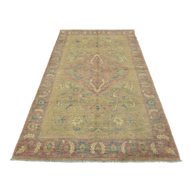 Ziegler Rug 6’2” X 9’4” Gray Wool Traditional Hand-Knotted Oriental Carpet For Sale