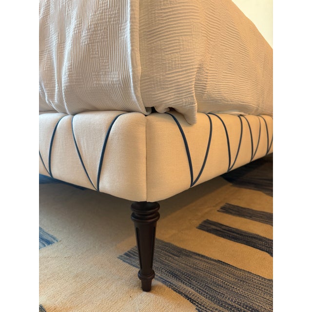 Bespoke Embroidered King Bed For Sale - Image 4 of 4