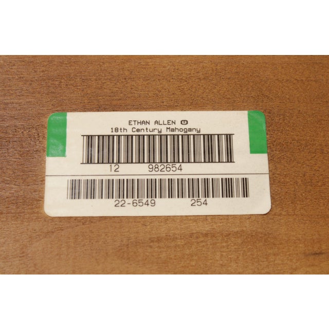 Ethan Allen 18th Century Mahogany Collection Breakfront For Sale - Image 18 of 18