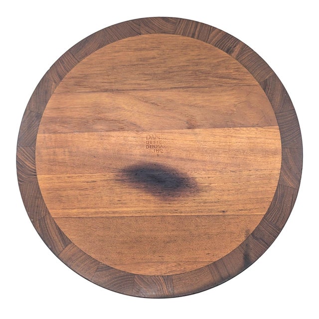 1960s Jens H Quistgaard Dansk Staved Teak Bowl For Sale - Image 9 of 10
