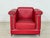 The Carat armchair by Züco is upholstered in black leather and stands on slender metal legs. The individual upholstered...