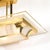 Metal Art Deco Machine Age Polished Brass Glass Rod Chandelier by Petitot For Sale - Image 7 of 18