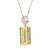 1990s 10.52 Carat Forrest Green Tourmaline Emerald Cut 18k Gold Pendant Necklace For Sale - Image 5 of 9
