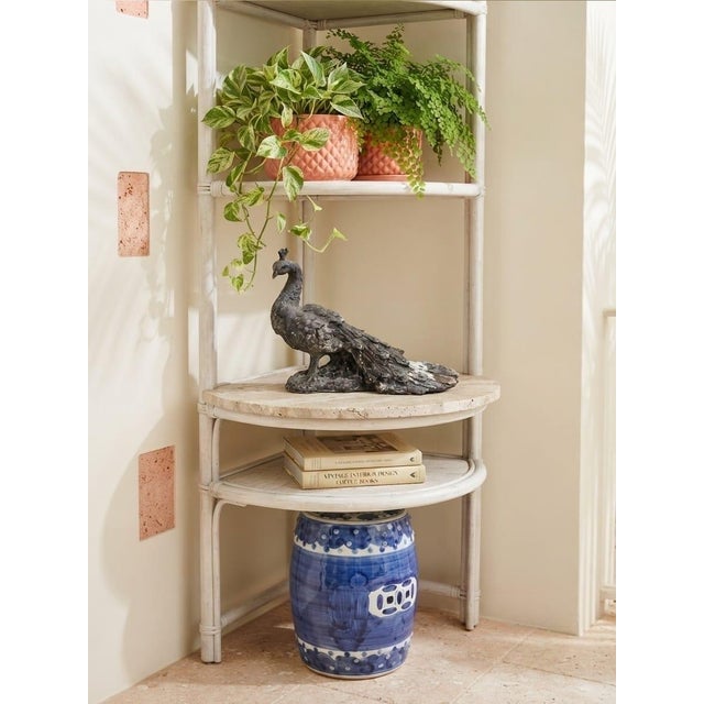 Vintage Cast Iron Peacock Statue - Weathered Architectural Garden Sculpture For Sale - Image 10 of 12