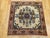 "This rare vintage Persian Bakhtiari area rug, hand-knotted in the mid-20th century, showcases a highly desirable “square-...