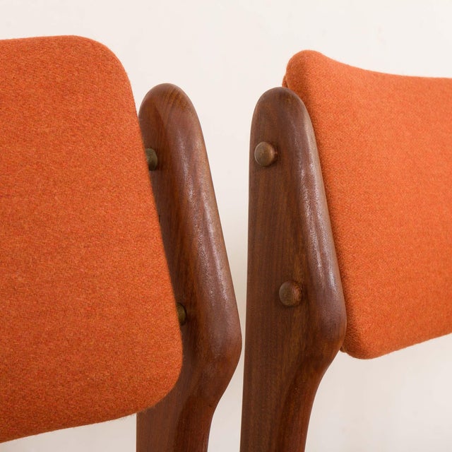 Vintage Danish Teak and Wool Chairs by Erik Buch, 1960s, Set of 4 For Sale - Image 17 of 18