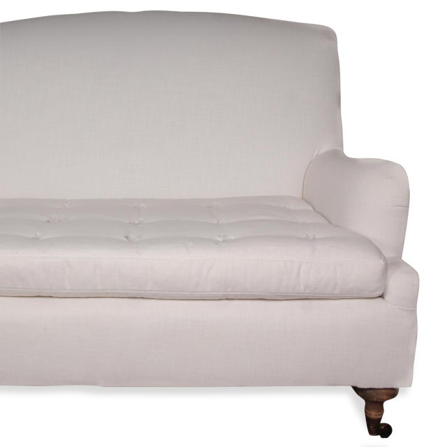 Restoration Hardware English Arm Sofa With Tufted Seat Chairish