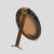 Oval Black Murano Glass Picture Frame with Brass Decor, 1970s For Sale - Image 3 of 9