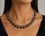 1990s Graduated Tahitian Black Pearl Necklace With Diamond Clasp For Sale - Image 11 of 11