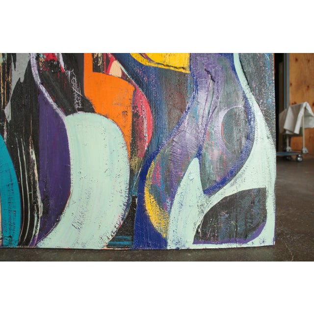 Jason Fascination Abstract Expressionist Acrylic Painting on Canvas For Sale - Image 6 of 11