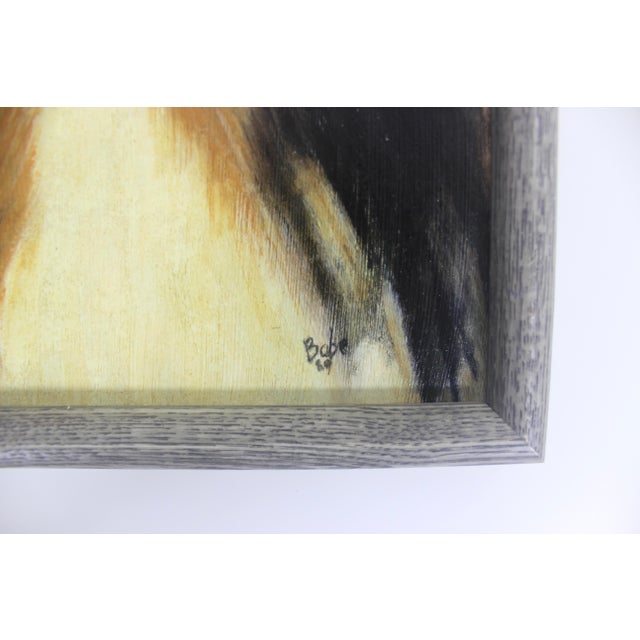 Cabin Vintage Dog Painting Framed For Sale - Image 3 of 9