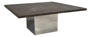 Stone and Steel Coffee Table from Draenert, 1970s